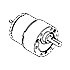 Motor + Round Spur Gearbox