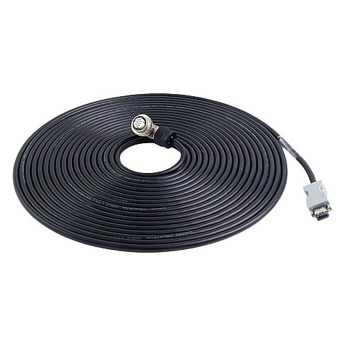 10m(393.7") Motor and Encoder Cable with Connectors Kit for A6 & A6H Series 17-bit Servo Motor - A6-10M-10E-B | StepperOnline UK
