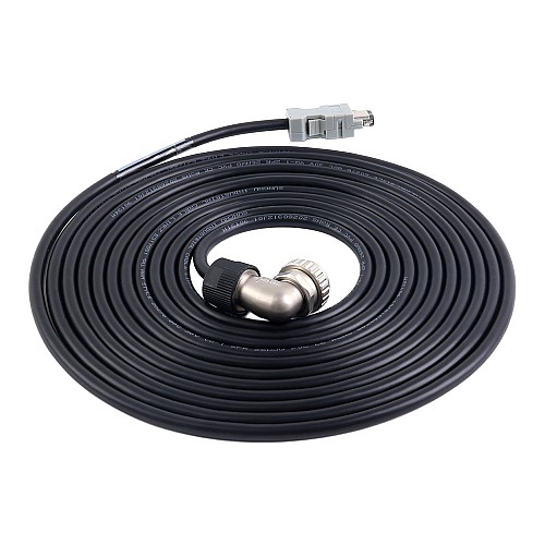 5m(196.85") Motor and Encoder Cable with Connectors Kit for A6 & A6H Series 17-bit Servo Motor - A6-5M-5E-B | StepperOnline UK