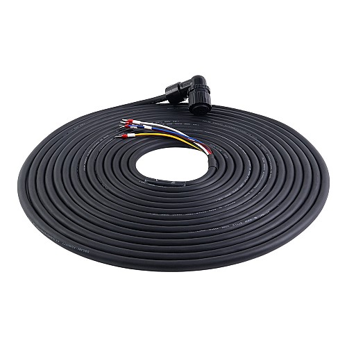 10m(393.7") Motor and Encoder Cable with Connectors Kit for A6 & A6H Series 17-bit Servo Motor with Brake - A6-10MB-10E-B | StepperOnline UK