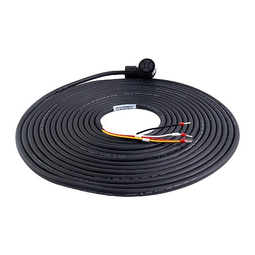 10m(393.7") Motor and Encoder Cable with Connectors Kit for A6 & A6H Series 17-bit Servo Motor - A6-10M-10E-B | StepperOnline UK