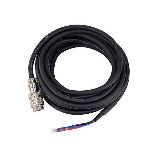 4.7m(185) AWG20 Motor Extension Cable with GX16 Aviation Connector for Nema 23 and 24 Closed Loop Stepper Motors - CM5M-20 | StepperOnline UK