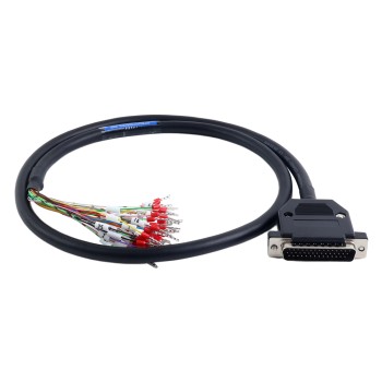 1m(39.37") DB44 Male to Bare High Flex Shielded Cable D-SUB 44-Pin Connector to Single End Cable with Terminal