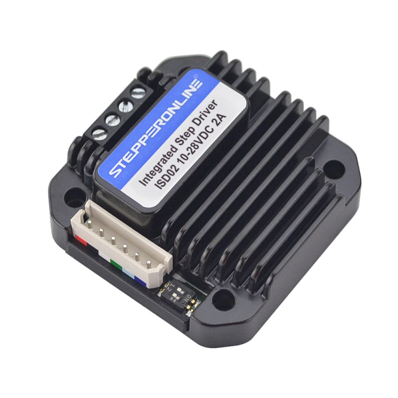 Integrated Stepper Motor Driver 0-2A 10-28VDC for NEMA 17 Stepper Motor - ISD02 | StepperOnline UK