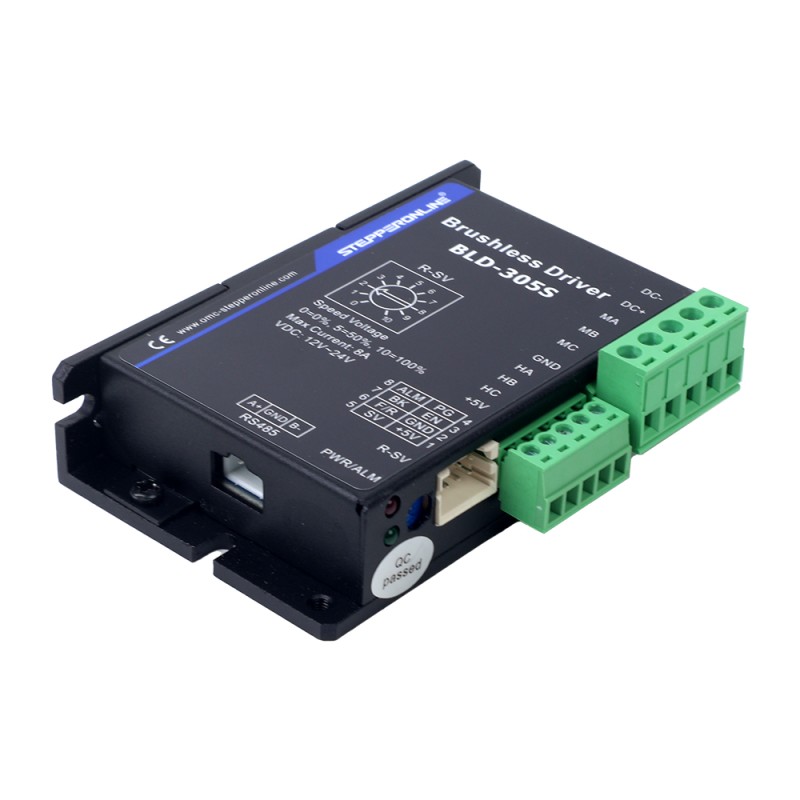 Digital Brushless DC Motor Driver 12-24VDC Max 8.0A 120W - BLD-305S | StepperOnline UK