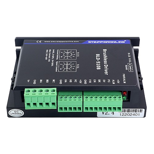 Digital Brushless DC Motor Driver 12V-48VDC Max 15.0A 400W - BLD-510B | StepperOnline UK