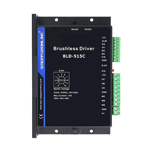 Digital Brushless DC Motor Driver 24-48VDC Max 15.0A 400W - BLD-515C | StepperOnline UK