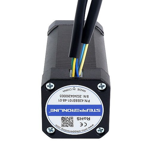 48V 3000RPM 0.25Nm 79W 2.30A 42x42x101mm Brushless DC Motor - 42BSB101-48-01 | StepperOnline UK