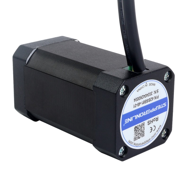 48V 3000RPM 0.19Nm 60W 1.80A 42x42x81mm Brushless DC Motor - 42BSB81-48-01 | StepperOnline UK