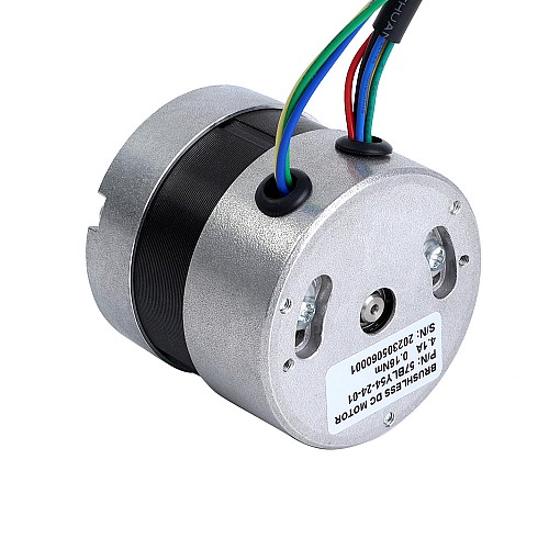 24V 4000RPM 0.16Nm 67W 4.1A Ф57x53.5mm Brushless DC Motor - 57BLY54-24-01 | StepperOnline UK