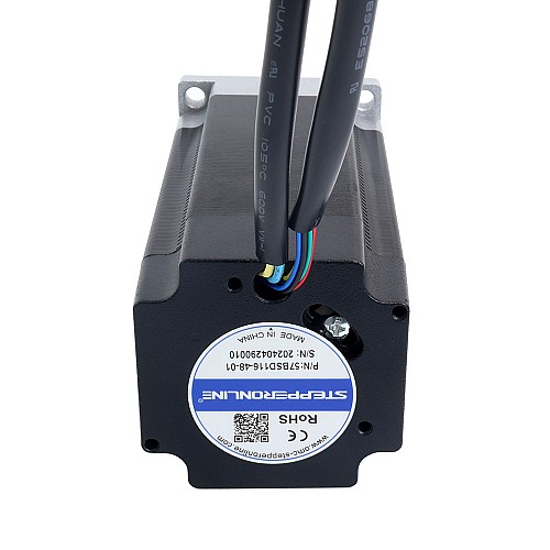 48V 3000RPM 0.6Nm 188W 5.40A 57x57x116mm Brushless DC Motor - 57BSD116-48-01 | StepperOnline UK