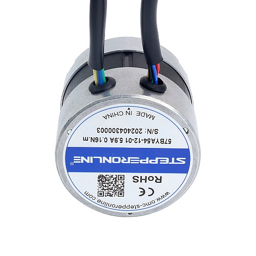 12V 3000RPM 0.16Nm 50W 5.90A Φ57x53.5mm Brushless DC Motor - 57BYA54-12-01 | StepperOnline UK