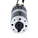 24V 101W Round Geared Brushless DC Motor 20.00Nm(2832.23oz.in) 100:1 Round Planetary Gearbox - 57BYA74-24-01-PG100 | StepperOnline UK