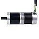 24V 101W Round Geared Brushless DC Motor 11.42Nm(1617.20oz.in) 51:1 Round Planetary Gearbox - 57BYA74-24-01-PG51 | StepperOnline UK