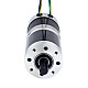 24V 101W Round Geared Brushless DC Motor 11.42Nm(1617.20oz.in) 51:1 Round Planetary Gearbox - 57BYA74-24-01-PG51 | StepperOnline UK