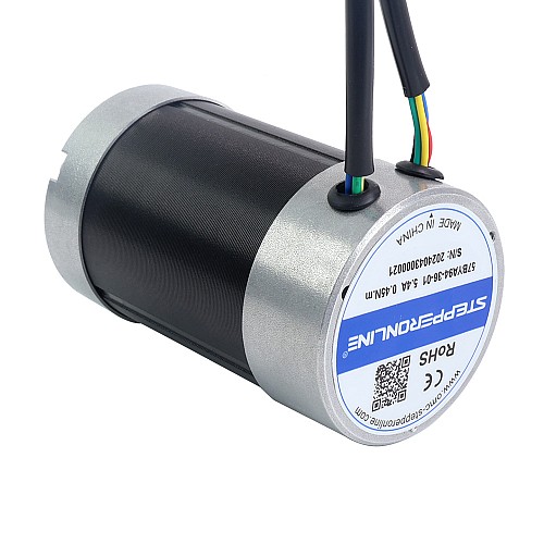 36V 3000RPM 0.45Nm 141W 5.40A Φ57x93.5mm Brushless DC Motor - 57BYA94-36-01 | StepperOnline UK