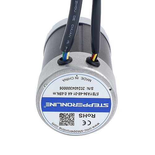 48V 3000RPM 0.45Nm 141W 4.00A Φ57x93.5mm Brushless DC Motor - 57BYA94-48-01 | StepperOnline UK