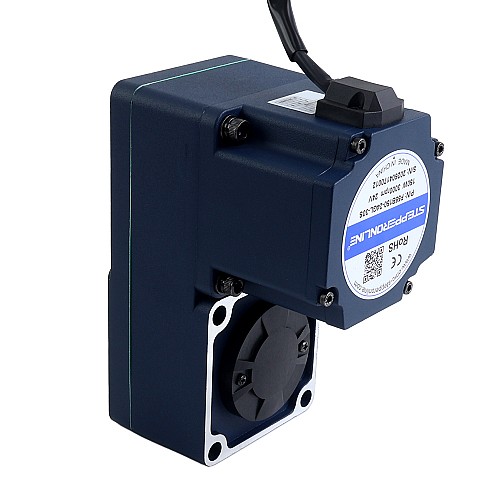24V 150W 20RPM 50.00Nm(7080.58oz.in) 150:1 Geared Brushless DC Motor w/ Parallel Hollow Shaft Gearbox - F55B150-24GL-30S/5GL150RC | StepperOnline UK