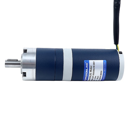 24V 60W 58.9RPM Geared Brushless DC Motor 7.00Nm(991.28oz.in) 50.9:1 Planetary Gearbox - M52B60-24P-30S/G52-50.9S1 | StepperOnline UK