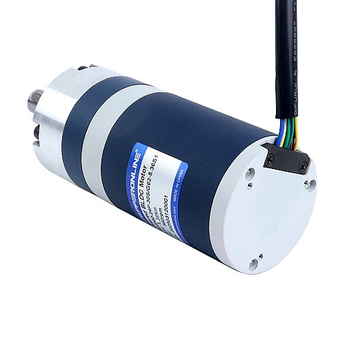 24V 90W 560RPM Geared Brushless DC Motor 1.38Nm(195.42oz.in) 5.36:1 Planetary Gearbox - M62B90-24P-30S/G62-5.36S1 | StepperOnline UK