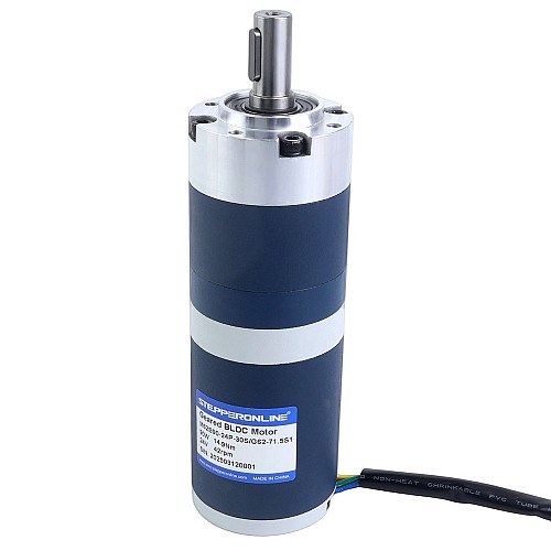 24V 90W 41.9RPM Geared Brushless DC Motor 14.90Nm(2110.01oz.in) 71.5:1 Planetary Gearbox - M62B90-24P-30S/G62-71.5S1 | StepperOnline UK