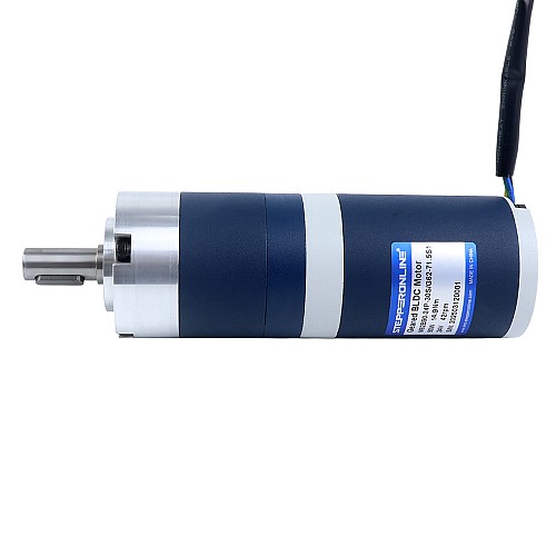 24V 90W 41.9RPM Geared Brushless DC Motor 14.90Nm(2110.01oz.in) 71.5:1 Planetary Gearbox - M62B90-24P-30S/G62-71.5S1 | StepperOnline UK