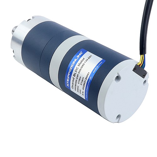 24V 200W 21RPM Geared Brushless DC Motor 67.00Nm(9487.98oz.in) 144.5:1 Planetary Gearbox - M82B200-24P-30S/G82-144.5S1 | StepperOnline UK