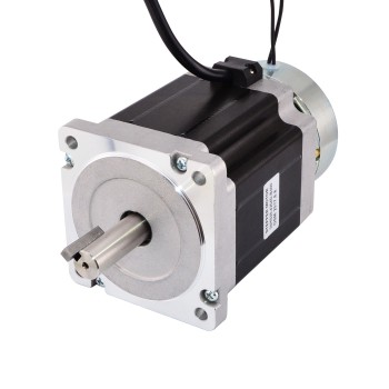 Nema 34 Stepper 7.0Nm(1001oz.in) w/ Brake Friction Torque 4.0Nm(566oz.in)