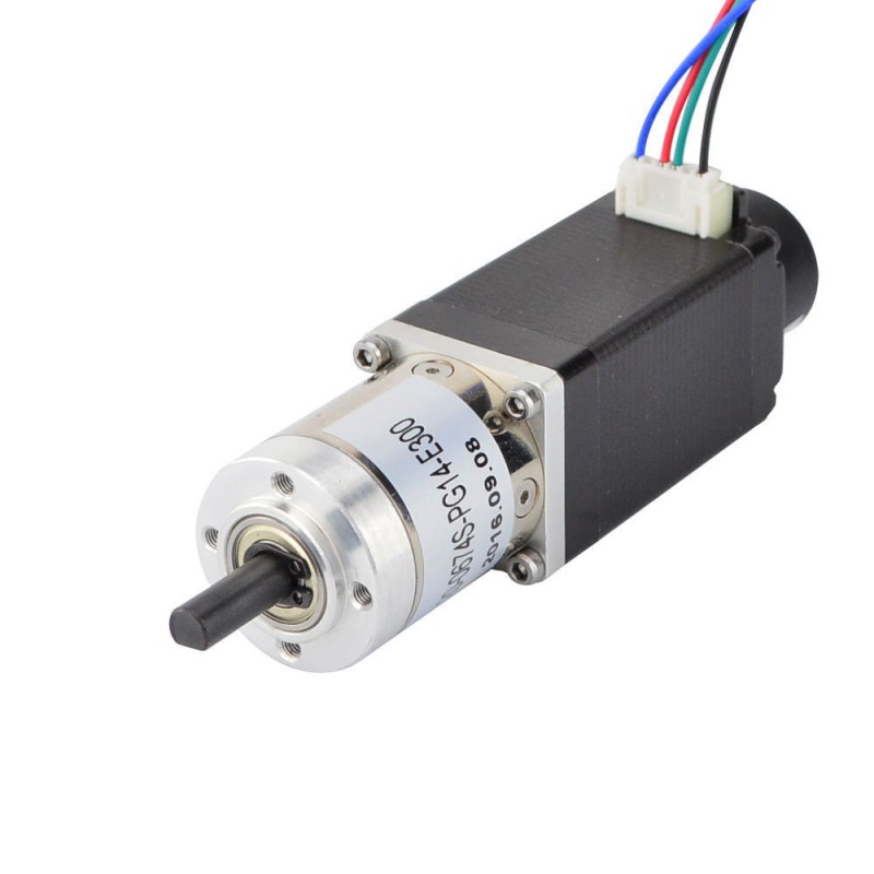 Nema 11 Closed-loop Geared Stepper L=51mm Gear Ratio 14:1 Encoder 300PPR - 11HS20-0674S-PG14-E300 | StepperOnline UK
