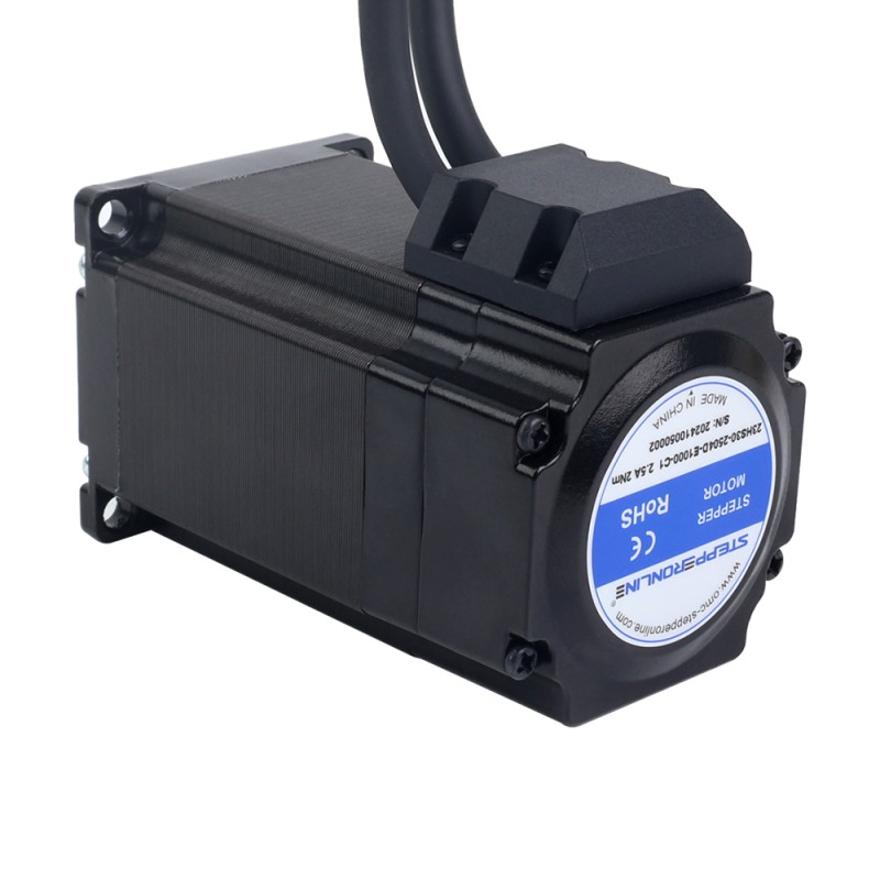 S Series Nema 23 Closed Loop Stepper Motor 2.0Nm(283.22oz.in) 3-Channel Encoder 1000PPR(4000CPR) - 23HS30-2504D-E1000-C1 | StepperOnline UK