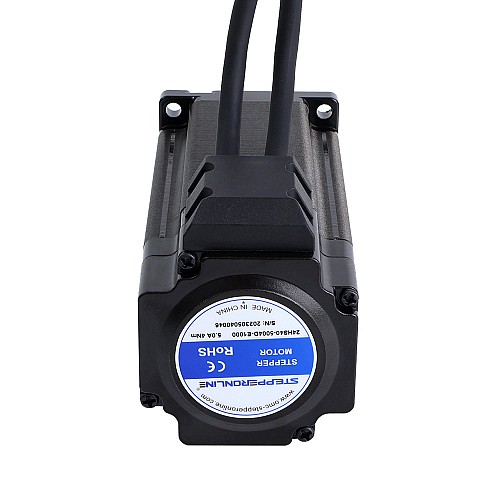 S Series Nema 24 Closed Loop Stepper Motor 4.0Nm(566.45oz.in) Encoder 1000PPR(4000CPR) - 24HS40-5004D-E1000 | StepperOnline UK