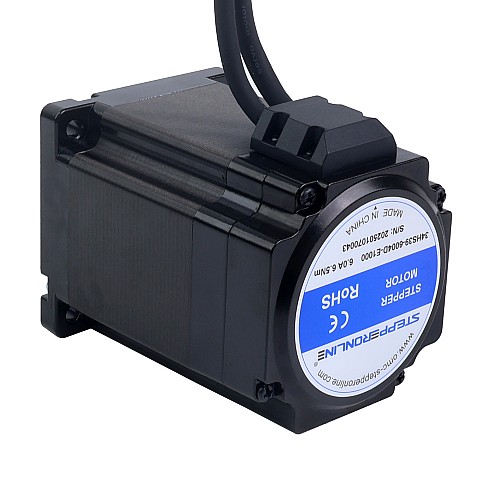 S Series Nema 34 Closed Loop Stepper Motor 6.50Nm(920.48oz.in) Encoder 1000PPR(4000CPR) - 34HS39-6004D-E1000 | StepperOnline UK
