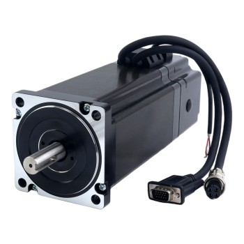 S Series Nema 34 Closed Loop Stepper Motor 12Nm(1699.34oz.in) with 7.0Nm(991.28oz.in) Electromagnetic Brake