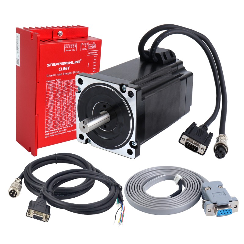 YS Series 1 Axis 9.00Nm(1274.5oz.in) Nema 34 Closed Loop Stepper Kit V2.0 - 1-CL86Y-S90-V20 | StepperOnline UK