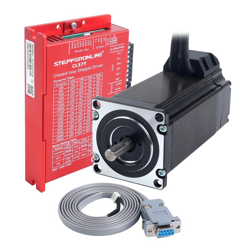YS Series 1 Axis Closed Loop Stepper CNC Kit V2.0 3.00Nm(424.83oz.in) Nema 23 Motor w/ 1.5m Cables & Driver - 1-CL57Y-S30-1M5-V20 | StepperOnline UK