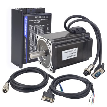 TP Series 1 Axis Closed Loop Stepper CNC Kit 8.5Nm(1203.7oz.in) Nema 34 Motor & Driver TP Series 1 Axis Closed Loop Stepper CNC Kit 8.5Nm(1203.7oz.in) Nema 34 Motor & Driver