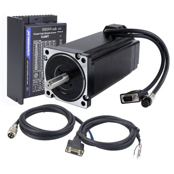 TS Series 12.0Nm(1699.34oz.in) 1 Axis Closed Loop Stepper CNC Kit Nema 34 Motor & Driver TS Series 12.0Nm(1699.34oz.in) 1 Axis Closed Loop Stepper CNC Kit Nema 34 Motor & Driver