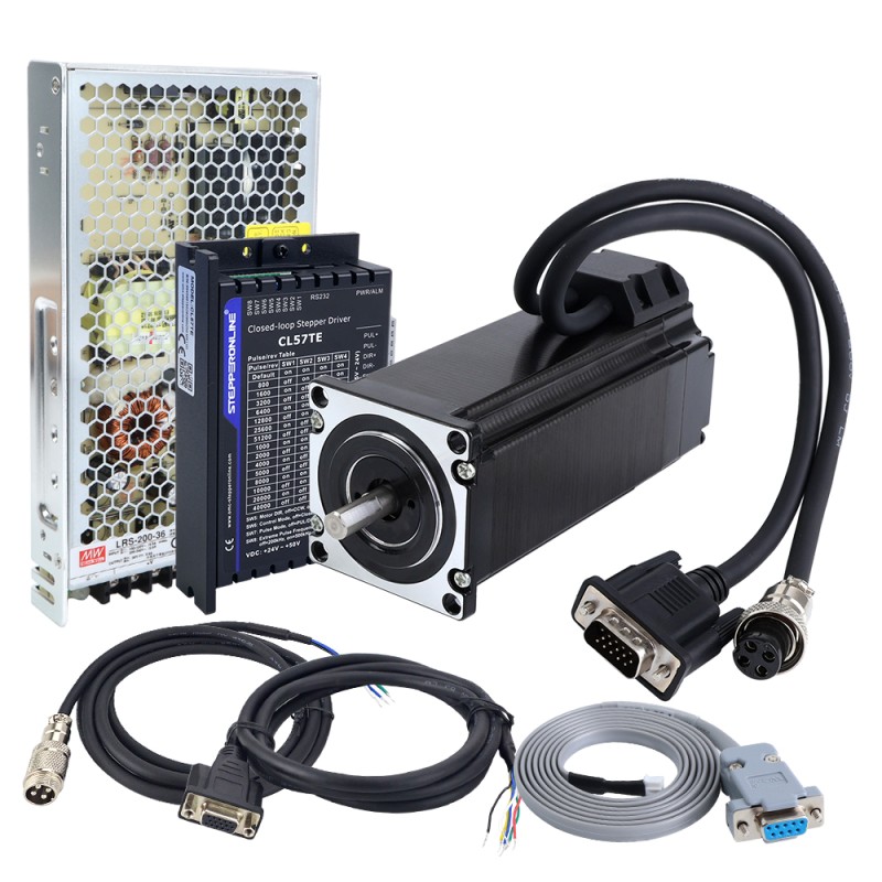TES Series 1 Axis 3.0Nm(424.83oz.in) Nema 23 Closed Loop Stepper Kit & Driver CL57TE w/ Power Supply - 1-CLTES30A | StepperOnline UK