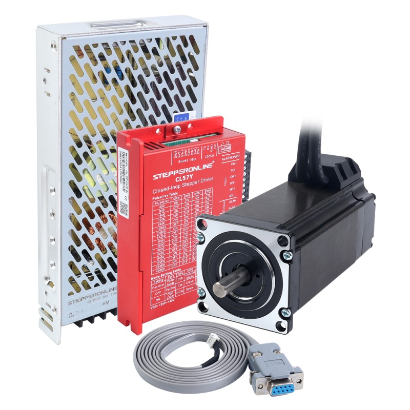 YS Series 1 Axis Closed Loop Stepper CNC Kit V2.0 3.00Nm(424.83oz.in) Nema 23 Motor w/ 1.5m Cables & Power Supply - 1-CLYS30-1M5-V20 | StepperOnline UK