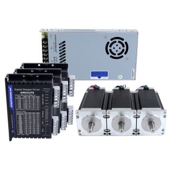 TES Series 3 Axis CNC Router Kit 3.0Nm(424.83oz.in) Nema 23 Stepper Motor & Driver DM542TE & Power Supply