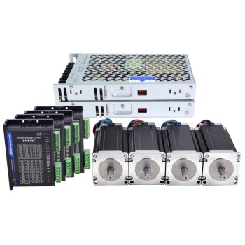 S Series 4 Axis CNC Router Kit 3.0Nm(425oz.in) Nema 23 Stepper Motor & Driver
