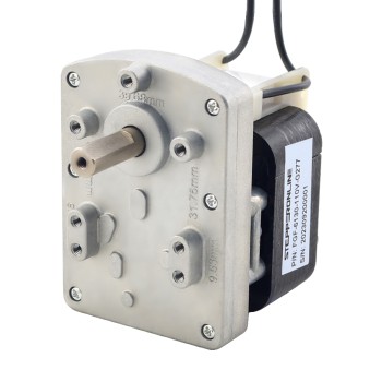 CN On Sale - 110V AC Gear Motor 40Kg.cm/8RPM w/ 277:1 Rectangular Spur Gearbox