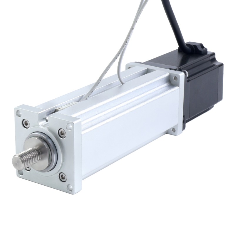Nema 23 Ball Screw Electric Cylinder 4.0A Stroke 100mm 2.0Nm(283.22oz.in) Lead 10mm(0.3937) with Limit Switch - LCB23S30B1L40-100D | StepperOnline UK