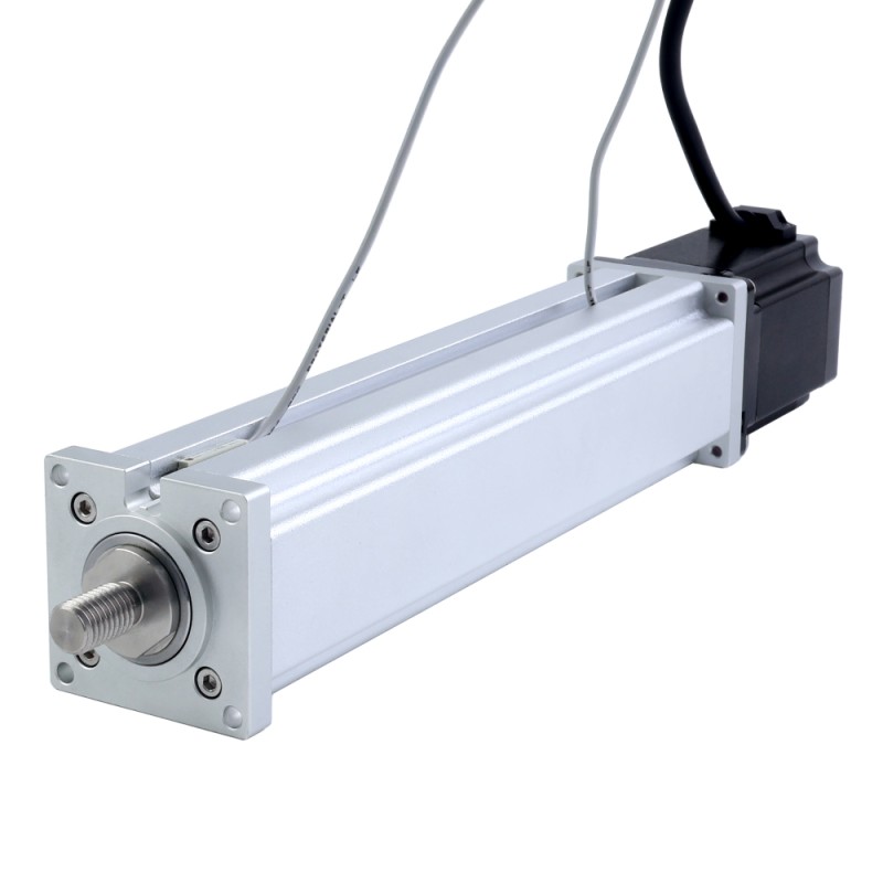 Nema 23 Ball Screw Electric Cylinder 4.0A Stroke 200mm 2.0Nm(283.22oz.in) Lead 10mm(0.3937) with Limit Switch - LCB23S30B1L40-200D | StepperOnline UK
