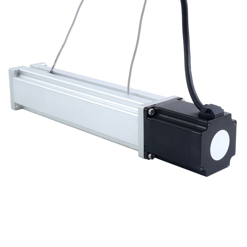 Nema 23 Ball Screw Electric Cylinder 4.0A Stroke 200mm 2.0Nm(283.22oz.in) Lead 10mm(0.3937) with Limit Switch - LCB23S30B1L40-200D | StepperOnline UK
