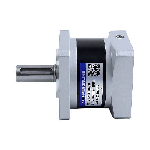 MG Series Planetary Gearbox Gear Ratio 10:1 Backlash 30arc-min for 8mm Shaft Nema 23 Stepper Motor - MG23-G10-D8 | StepperOnline UK