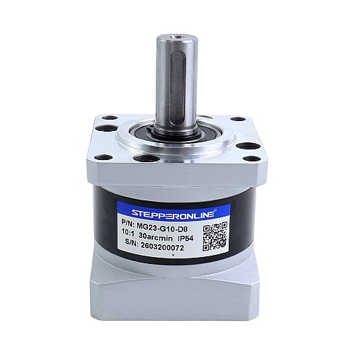 MG Series Planetary Gearbox Gear Ratio 10:1 Backlash 30arc-min for 8mm Shaft Nema 23 Stepper Motor - MG23-G10-D8 | StepperOnline UK