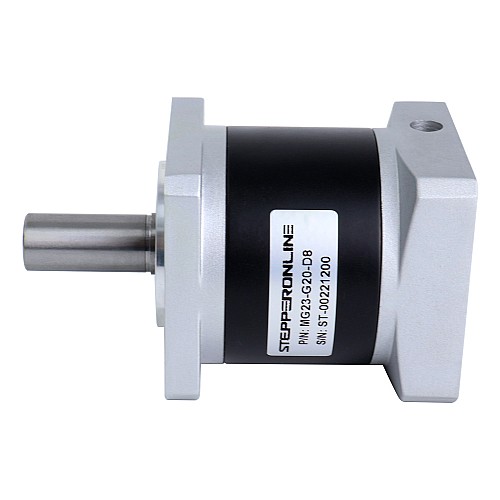 MG Series Planetary Gearbox Gear Ratio 20:1 Backlash 45arc-min for 8mm Shaft Nema 23 Stepper Motor - MG23-G20-D8 | StepperOnline UK
