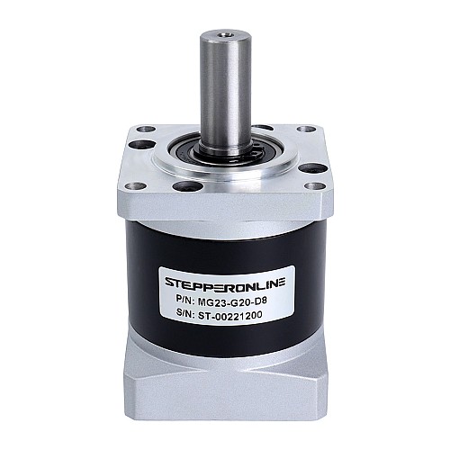 MG Series Planetary Gearbox Gear Ratio 20:1 Backlash 45arc-min for 8mm Shaft Nema 23 Stepper Motor - MG23-G20-D8 | StepperOnline UK