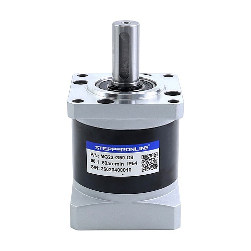 MG Series Planetary Gearbox Gear Ratio 50:1 Backlash 45arc-min for 8mm Shaft Nema 23 Stepper Motor - MG23-G50-D8 | StepperOnline UK